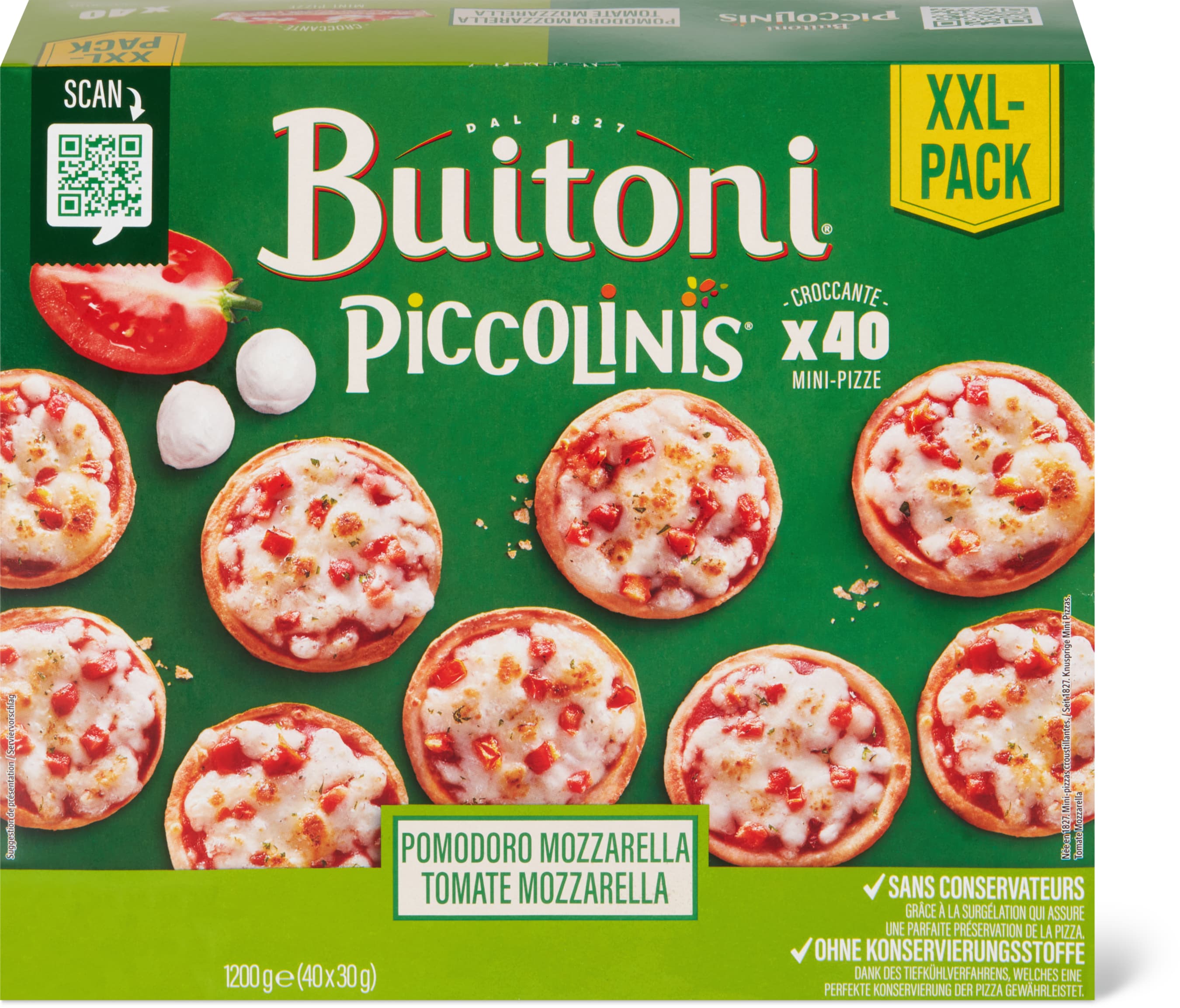 mini Pizzen Pomodoro Mozzarella